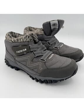 Women's Grey and Brown Boot